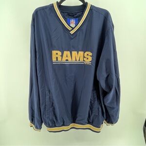 Rams Blue and Gold Pullover Jacket